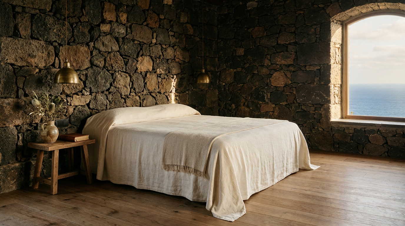 Suite Volcán interior piedra